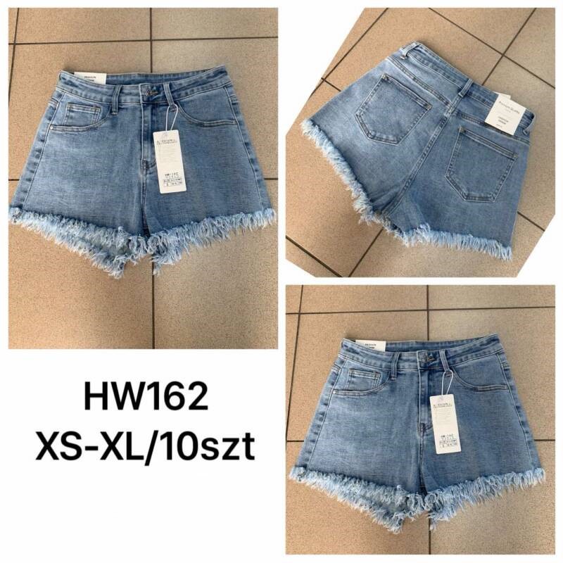 Szorty damskie jeansy Roz XS-XL, 1 Kolor Paczka 10 szt